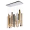 Et2 Flute 35-Light 11.75" Wide Multi-Plated Linear Pendant E10017-MPLT - alternate 1